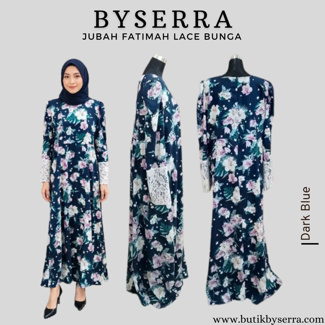 JUBAH FATIMAH LACE BUNGA - Image 9
