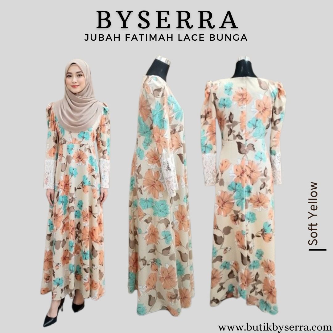 JUBAH FATIMAH LACE BUNGA - Image 7