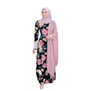 JUBAH FATIMAH LACE BUNGA